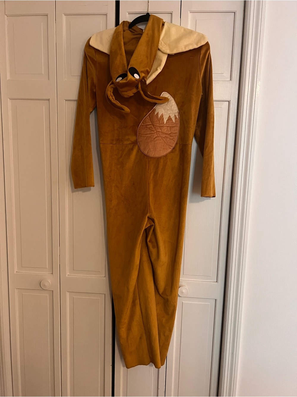 Kids Classic Eevee Hooded Pokemon Jumpsuit Costume - Brown - Picture 7 of 7